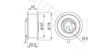 VW 028109243J Tensioner Pulley, timing belt